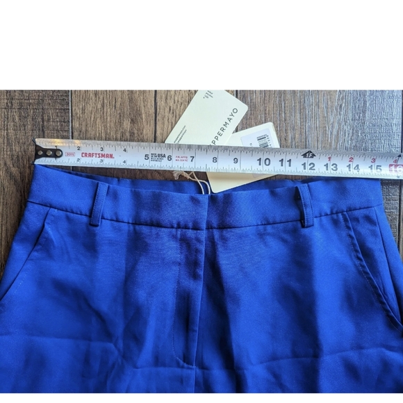 Peppermayo Mariah Mini Skirt - Cobalt Blue Size 14 NWT Polyester & Spandex Blend - Picture 6 of 14